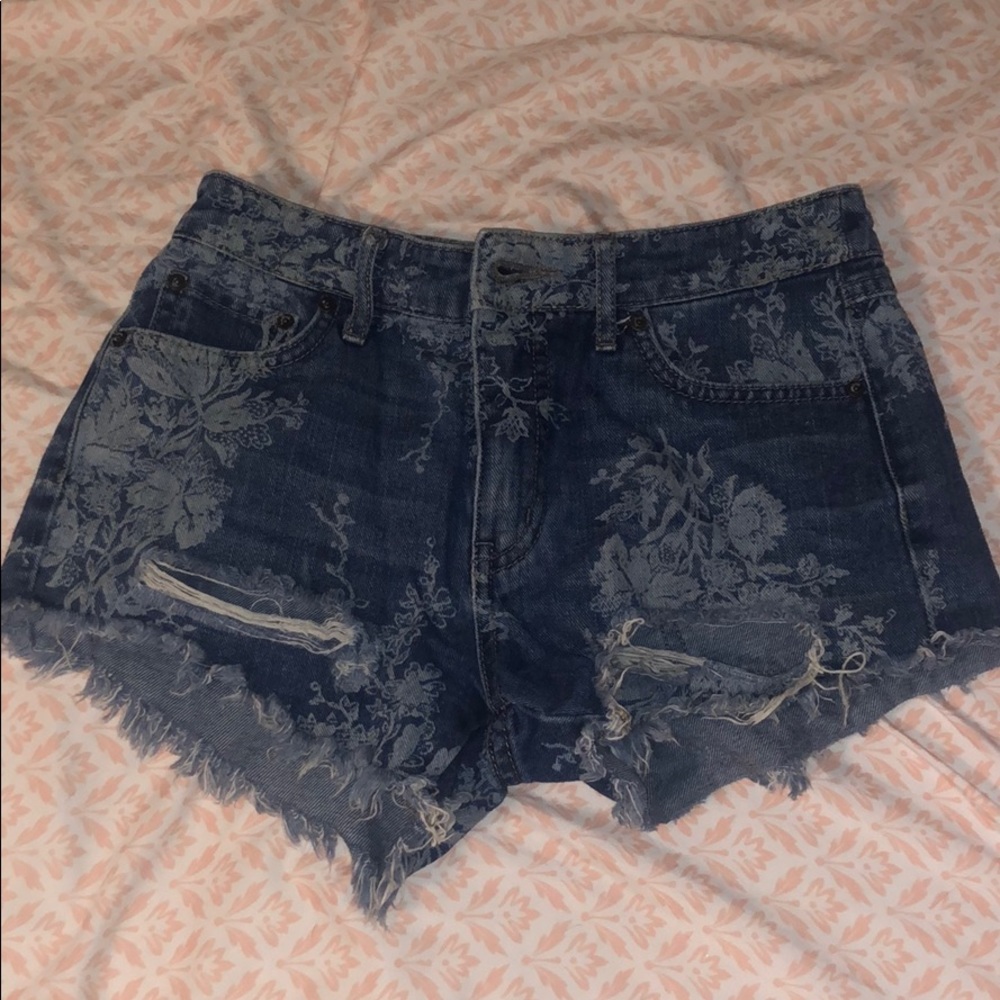 Free people jean shorts